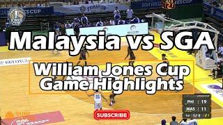 Malaysia vs SGA Jones Cup 2024 FULL GAME HIGHLIGHTS