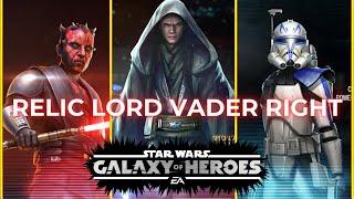 Roster Building: Galactic Legend prep: Lord Vader