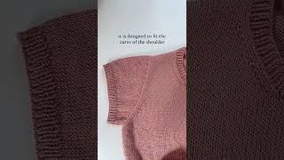 This is what a set-in sleeve is in knitting #knittingpattern #knitweardesign