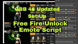 New emotes script set up video OBB46 || Scripts De Emotes Visible freefire || ff new emote hack 2024