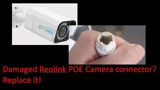 Replace damaged POE camera ethernet ends