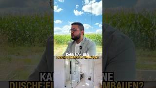 Kann man die Dusche einfach umbauen?  #dusche #bad #haus #immobilien #sanierung #renovieren