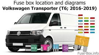 Fuse box location and diagrams: Volkswagen Transporter T6 (2016-2019)