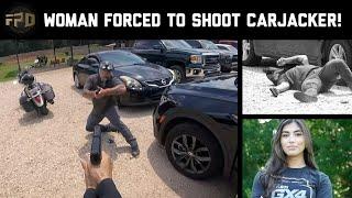 Woman Forced to Shoot Carjacker!