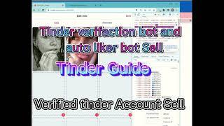 Tinder verification bot sell || Tinder New Update Method 2023 || Tinder update 100% Live Match