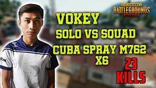 23 kills!! Vokey Cuba Spray M762 Scope X6 | SANHOK | PUBG MOBILE