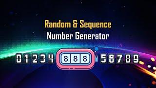 How to generate Mobile Number? Number generator software , Random number generator