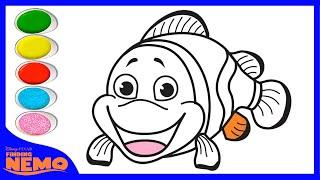 Coloring Finding Nemo/ How to Color Finding Nemo Easy - Coloring Pages for Kids