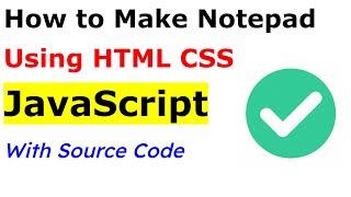 Build Text / Code Editor  in HTML CSS  JavaScript - Code Explanation