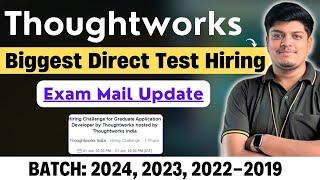 Thoughtworks Direct Test Mail Update | Test Date: 1 June | 2024, 2023, 2022-2019 |Test Time, Pattern