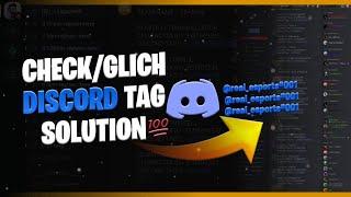 DISCORD TAG GLITCH PROBLEM SOLVED || WATCH THIS 