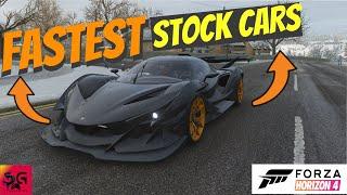 Top 10 FASTEST Cars(Stock) In Forza Horizon 4 In 2020!