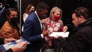 Ghost busters Ernie Hudson avoid signing autographs for fans as he returns to his New York hotel