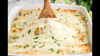 White Chicken Enchiladas - Restaurant Quality