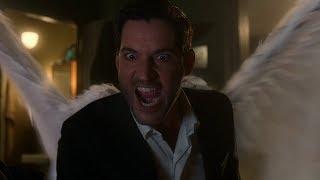 Lucifer gets his wings back again - They're back, aren't they?