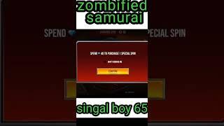 NEW SAMURAI SPIN EVENT FREE FIRE | ZOMBIE SAMURAI BUNDLE GIVEAWAY | FREE FIRE NEW EVENT #shorts
