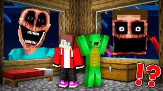 JJ and Mikey HIDE from Scary Mimics at Night in Minecraft - Maizen ?!