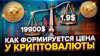 Как формируется ЦЕНА у криптовалюты? Фундаментальный разбор. Криптовалюты для начинающих.