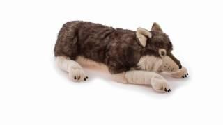 Cuddlekins Jumbo Wolf Plush Stuffed Animal 360 View | Wild Republic