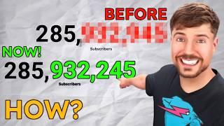 How Did MrBeast's FULL Subscriber Count became OPEN to the public?