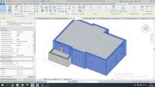 Курсовая в Revit 2022: плоская кровля