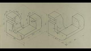 Copy isometric - 24 - Engineering curves - Technical drawing