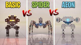 BASIC Robot vs SPIDER Robot vs AEON Robot | Teardown