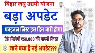 Bihar Laghu Udyami Yojana Final List 2025 | इस दिन जारी होगा नोटिस, ऐसे मिलेगी ₹50,000 की पहली किस्त