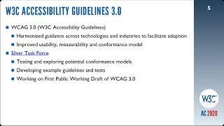 W3C Accessibility Guidelines Working Group Updates - April 2020, Rachael Montgomery