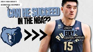 Zach Edey: WELCOME TO THE GRIZZLIES | 2024 NBA Draft Scouting Report