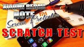 Xiaomi Redmi Note / Mi3 / 1S Tempered Glass Screen Protector Scratch Test - honorbuy - ColonelZap