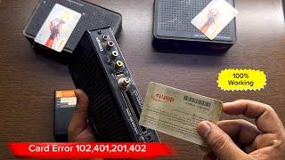 Dish Tv Viewing Card Error 102,401,201,402 ALL Problems Solved | Dish Tv 402 Viewing Card Foulty