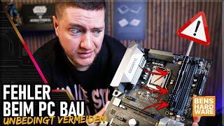 ATTENTION! You should ABSOLUTELY AVOID these MISTAKES when building your PC!