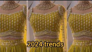 #2024 lehenga design// Top trending lehenga design for girls #trendswithmonika