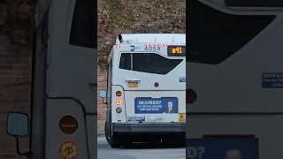 CLOSE UP of 4059 Leaving Jamaica Terminal #orion #mtabus #nyctransit #nycbus #mta