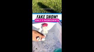 Make Fake Snow with ONLY 2 Ingredients!