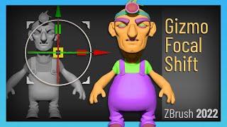 ZBrush 2022 - Gizmo Focal Shift Falloff! Manipulate multiple subtools with just the gizmo!