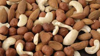 Various Nuts Stock Video