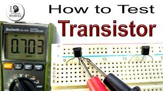 How to test Transistor with Digital Multimeter -Identify base emitter collector & PNP NPN transistor