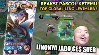 REAKSI PASCOL KETEMU TOP GLOBAL LING LEVIMLBB ! LING KU DIBILANG JAGO GUYS SAMA KETUA NAGA HITAM !!