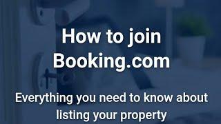 How to join Booking.com (Everything you need to know about listing your property)