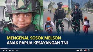 Sosok Melson Anak Papua Kesayangan TNI, Viral Pergi Sekolah Dikawal Tentara Bak Cucu Presiden