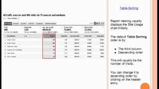 10 - Google Analytics - Table Sorting