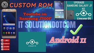 Tutorial Custom Rom Samsung J700f No Root | Android 11 | Youtube ON | Working 2025 | Smooth