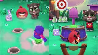 My Talking Tom 2 VS Angry Birds Gameplay