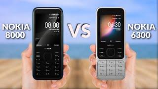 Nokia 8000 4G VS Nokia 6300 4G