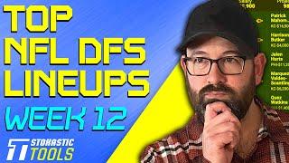NFL DFS FanDuel Lineups Week 12 Main Slate Picks | Stokastic NFL DFS Lineup Generator