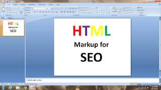 HTML MARKUP SEO - Website HTML Markups for Search Engine Optimization