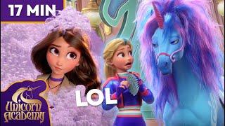 THE FUNNIEST MOMENTS  from Unicorn Academy Season 1! | Funny Cartoons for Kids