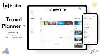 Best Travel Planner for your trip! | Notion Travel Planner + Template (Template Tour)